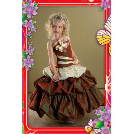 Святкове плаття Балон 2721 бордо