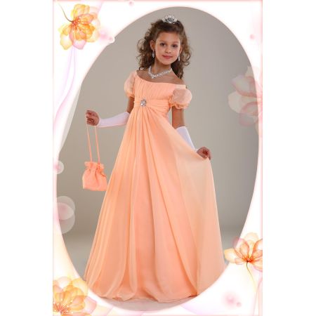 Святкове плаття Ірина 1708 персикове