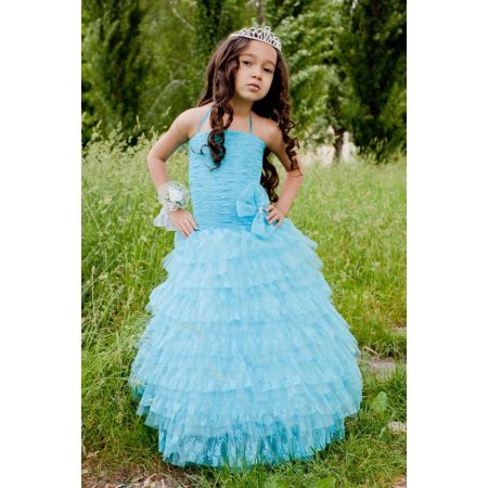 Нарядное платье для девочки Барби длинное