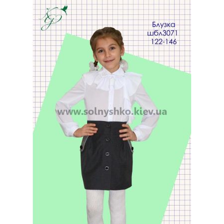 Блуза школьная для девочки 3071