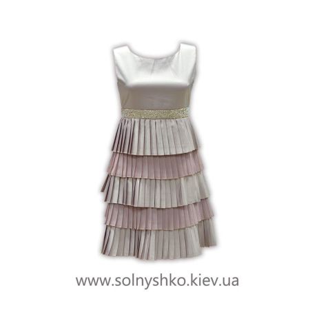 Нарядное платье для девочки Ролли 1213 пудра