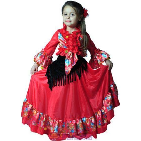 Карнавальный костюм Цыганка шелк 9227