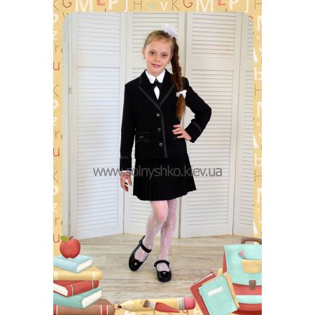Костюм - тройка школьный для девочки Престиж черный Lakshmi Mix