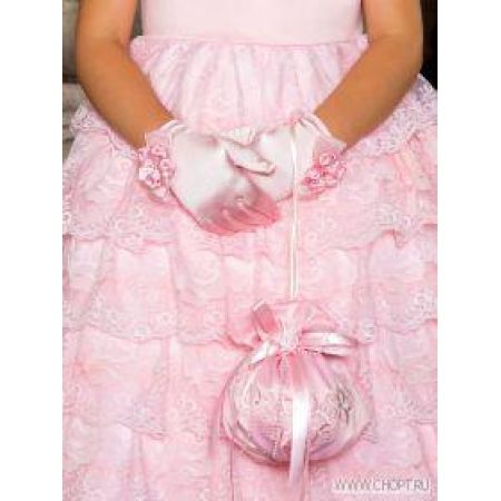 Рукавички ошатні бальні для дівчинки 011315