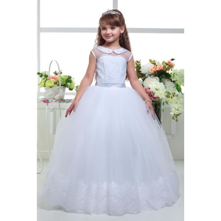 Ошатне плаття для дівчинки 8710 біле