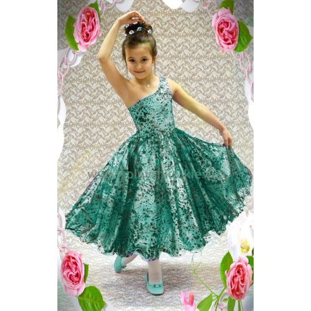 Нарядное платье Шарлотта - Сияние изумруд