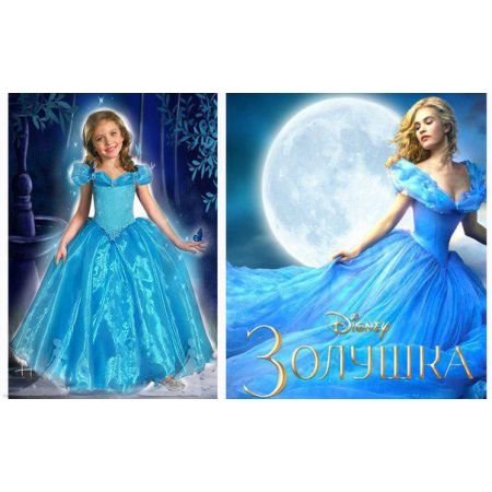 Нарядное платье для девочки Золушка средняя
