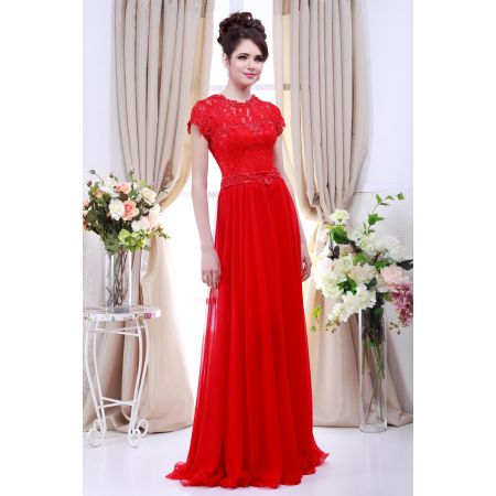 Elegant evening dress V6711