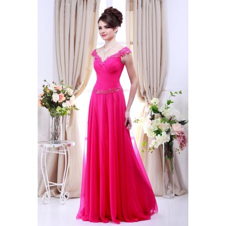 Elegant evening dress V6703