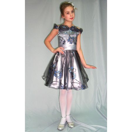 Нарядное платье для девочки 2803 короткое