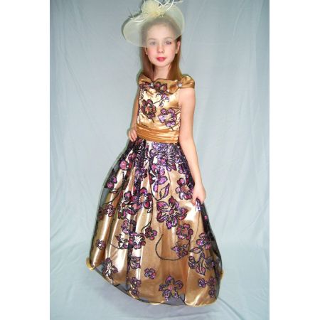 Ошатне плаття для дівчинки 2803 золото