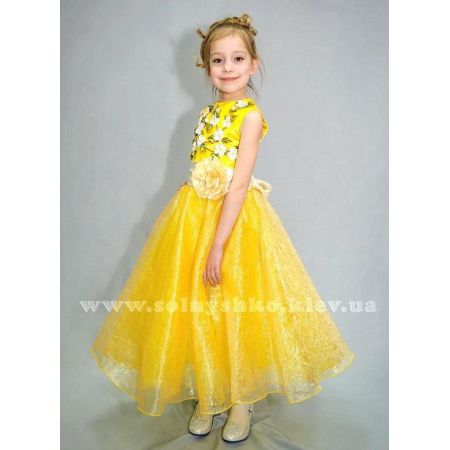 Нарядное платье для девочки Франция Цветы прокат