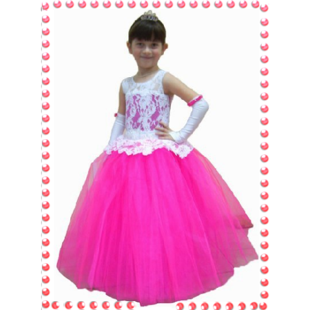 Ошатне плаття для дівчинки 8712 білий / малиновий