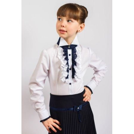 Блуза школьная для девочки 123 ТМ Малена