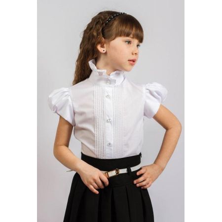  Школьная блуза для девочки 125 ТМ Малена