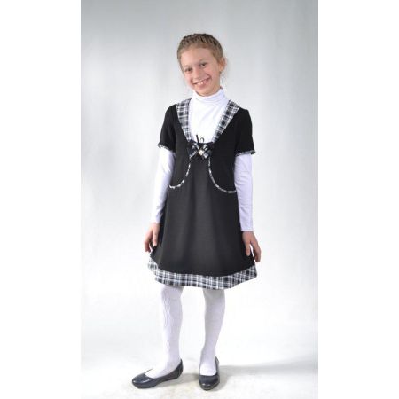 School sundress Ksenia black