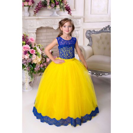 Нарядное бальное платье для девочки 9711