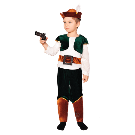 Карнавальный костюм для мальчика Разбойник Охотник Лесоруб 9347