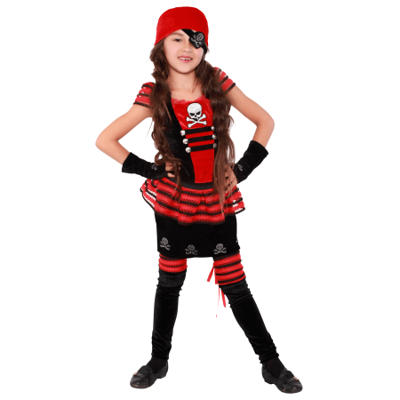 Карнавальный костюм для девочки Пиратка 2078