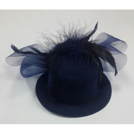 Цилиндр для девочки синий 