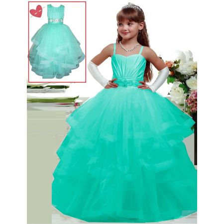 Ошатне плаття для дівчинки 8726 м'ята