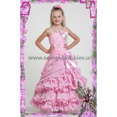 Святкове плаття для дівчинки Мультішіфон 4701