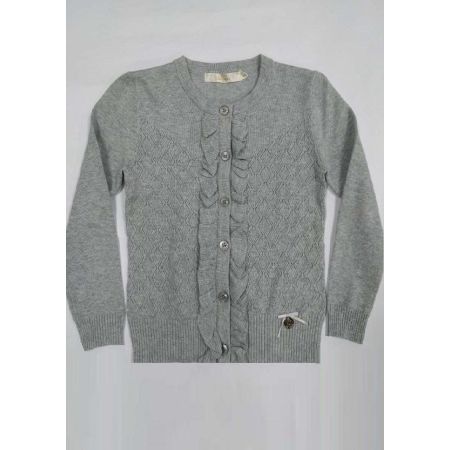 Jacket - school jacket for girls 60303 gray