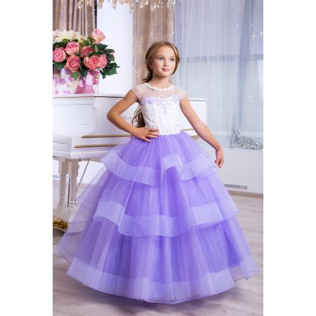Нарядное бальное платье для девочки 9776