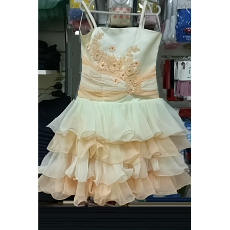 Прокат Нарядное платье для девочки Нежность айвори / персик