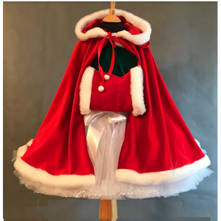 Накидка - плащ + муфта Герда