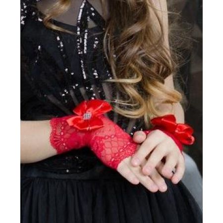 Рукавички - рукавиці дитячі Марина №1 червоні