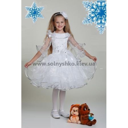 Карнавальный костюм для девочки Снежинка Блеск