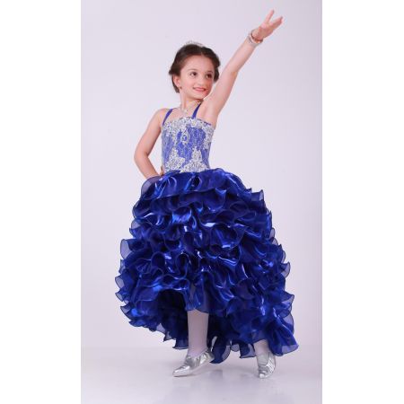 Прокат Ошатне плаття для дівчинки Кармен синій
