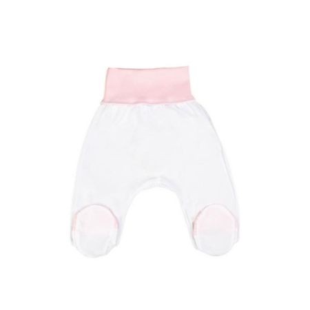 Повзуни штани 104-4,34-3 біло-рожеві