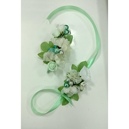 Набір для дівчинки шпилька + браслет Ніжна м'ята ТМ Sonechko