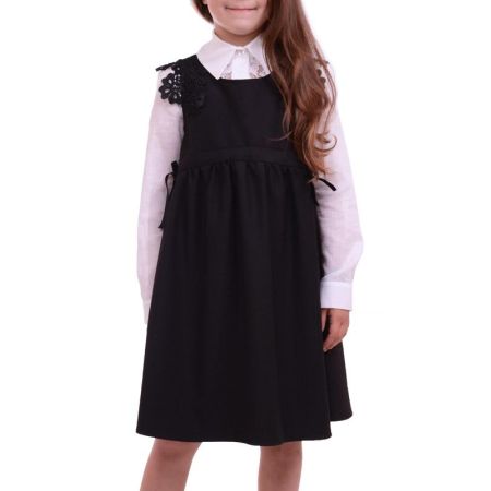 School sundress Kvitka black