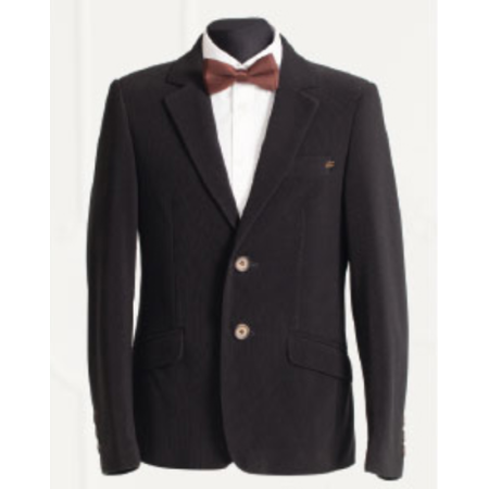 Піджак шкільний для хлопчика 217п вельвет чорний