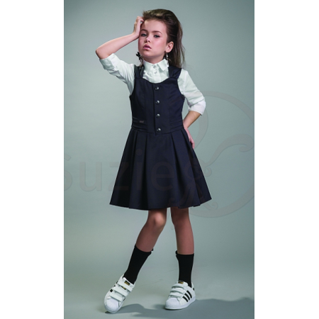 School sundress Gina black