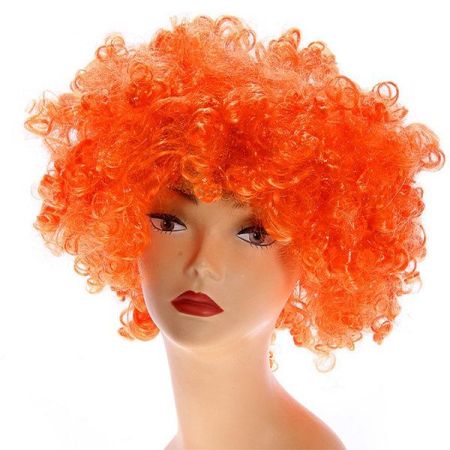 Парик оранжевые кудри