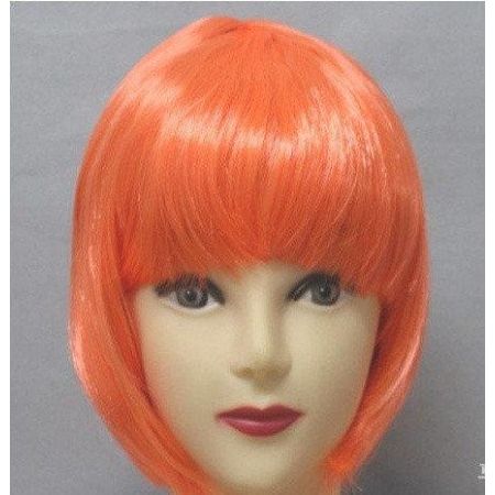 Парик каре оранжевый 