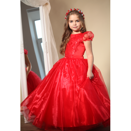 Святкове плаття для дівчинки Розкіш червоного