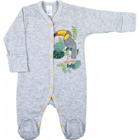 Комбінезон для новонародженого сірий меланж 101.71Трансферная рибана