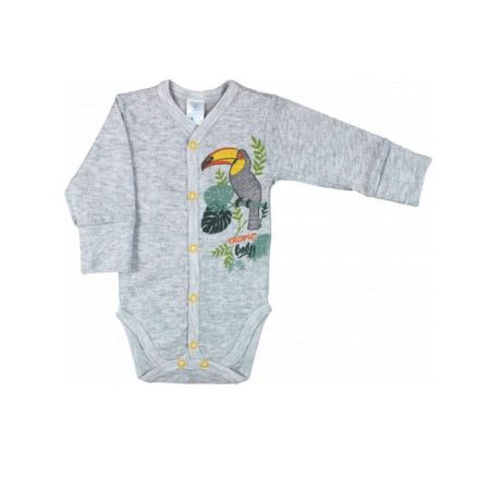 Bodysuit gray melange Veres Tropic Baby 102.71