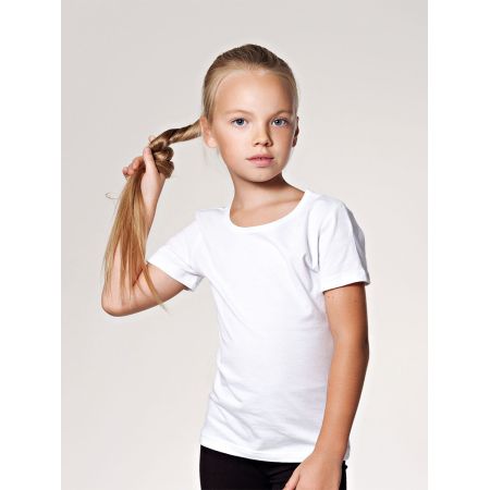 Футболка для дівчинки біла 2222 ТМ Baykar