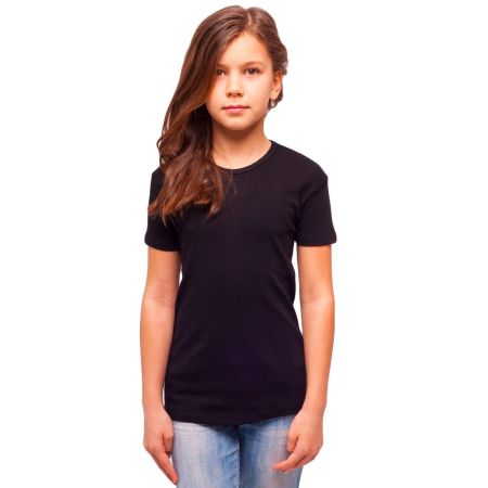 Футболка для дівчинки 2 222 чорна ТМ Baykar