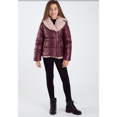 Jacket for girls Lori KT-31915 Bordeaux TM Suzie