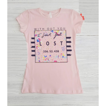 T-shirt for the girl 17102 pink