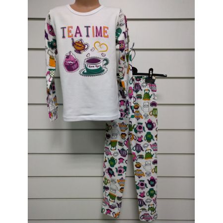 Pajamas for girls Tea Time 247-222 TM Flamingo