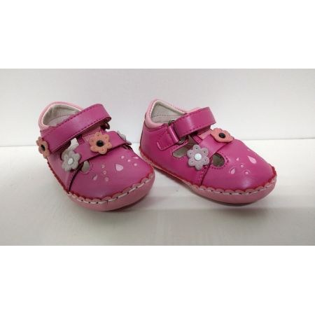 Пінетки для дівчинки малинові BB-2, Польща
