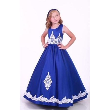Святкове бальне плаття для дівчинки 9731 синє